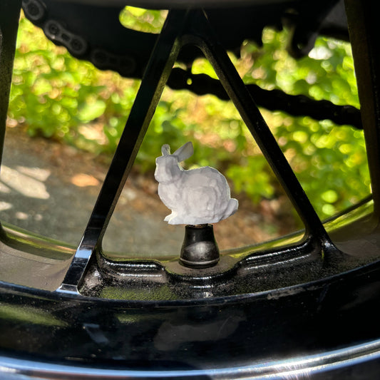 Geometric Bunny Valve Stem Caps (Set of 4)