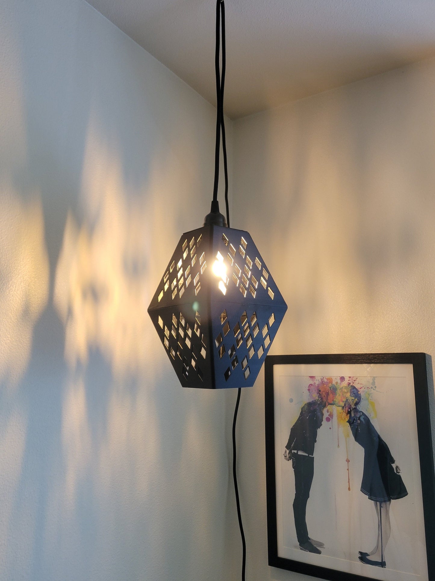 "Diamond" Hanging Lamp - 3D Printed
