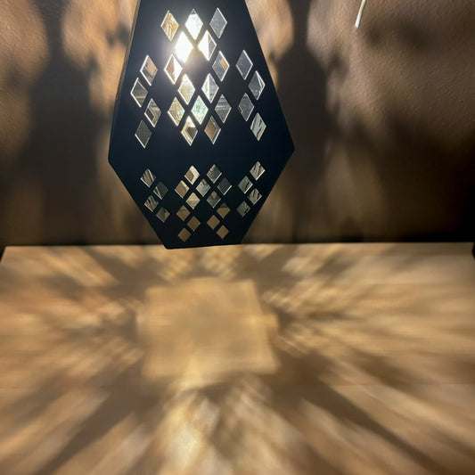 "Diamond" Hanging Lamp - 3D Printed