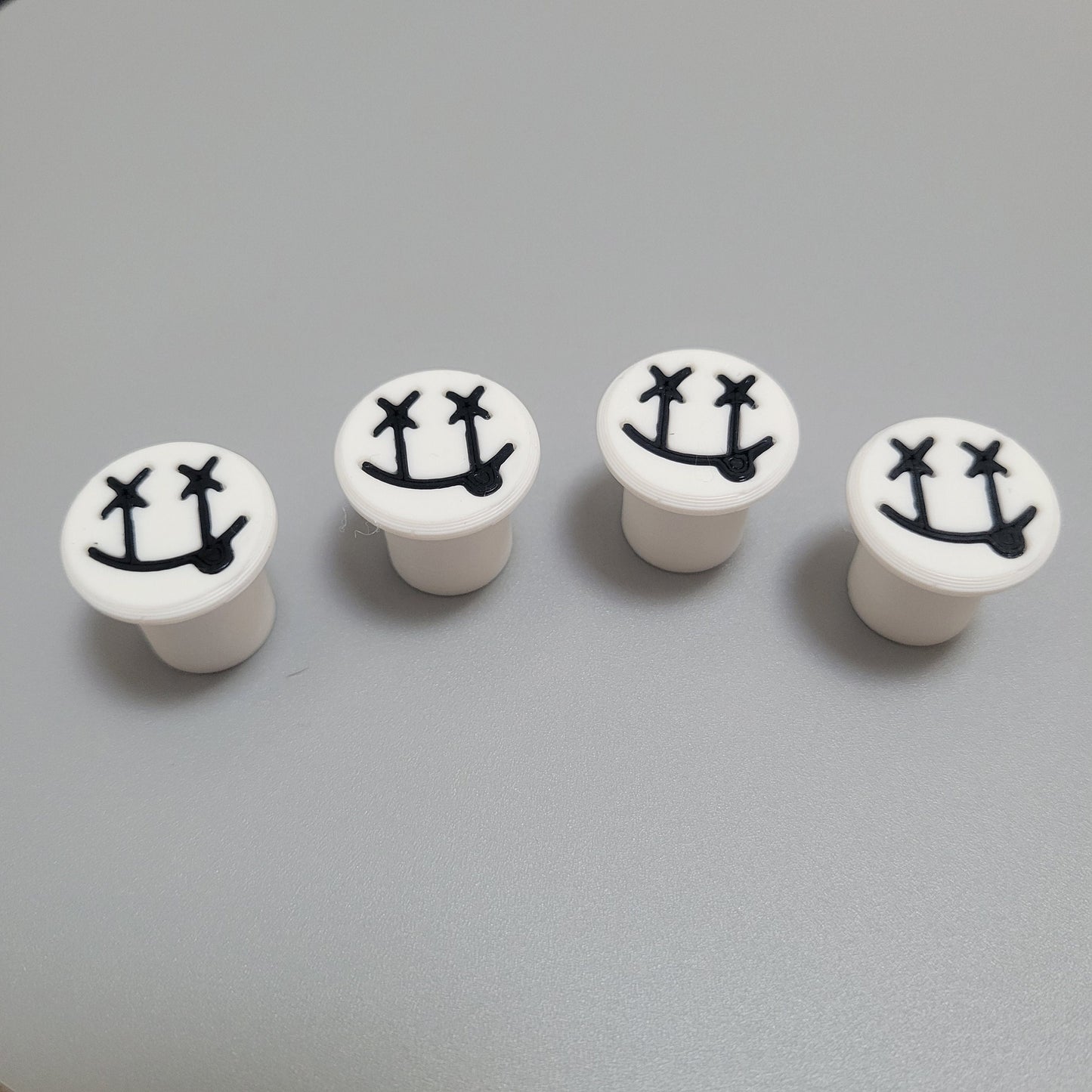 Smiley Tire Valve Stem Caps (Set of 4)