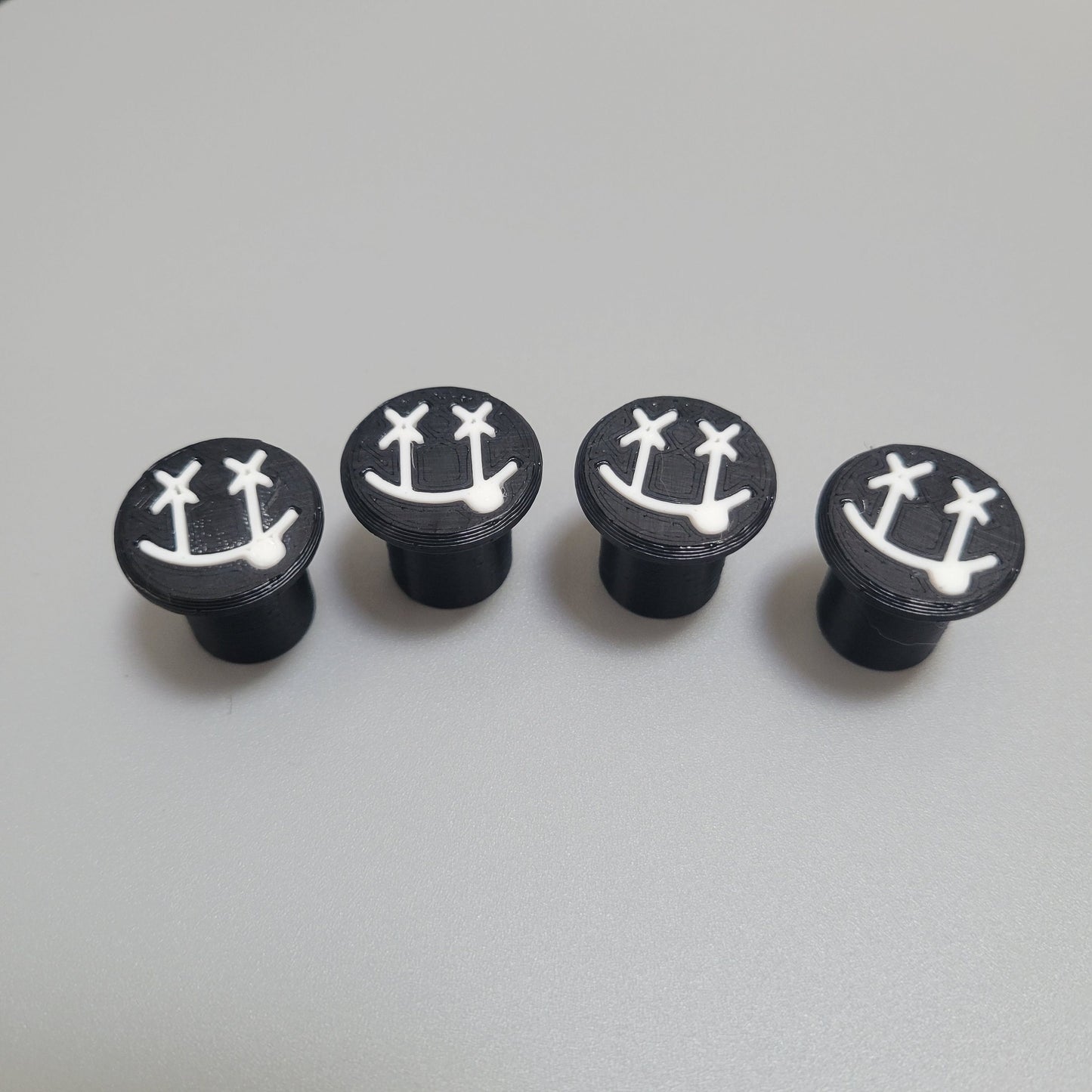 Smiley Tire Valve Stem Caps (Set of 4)
