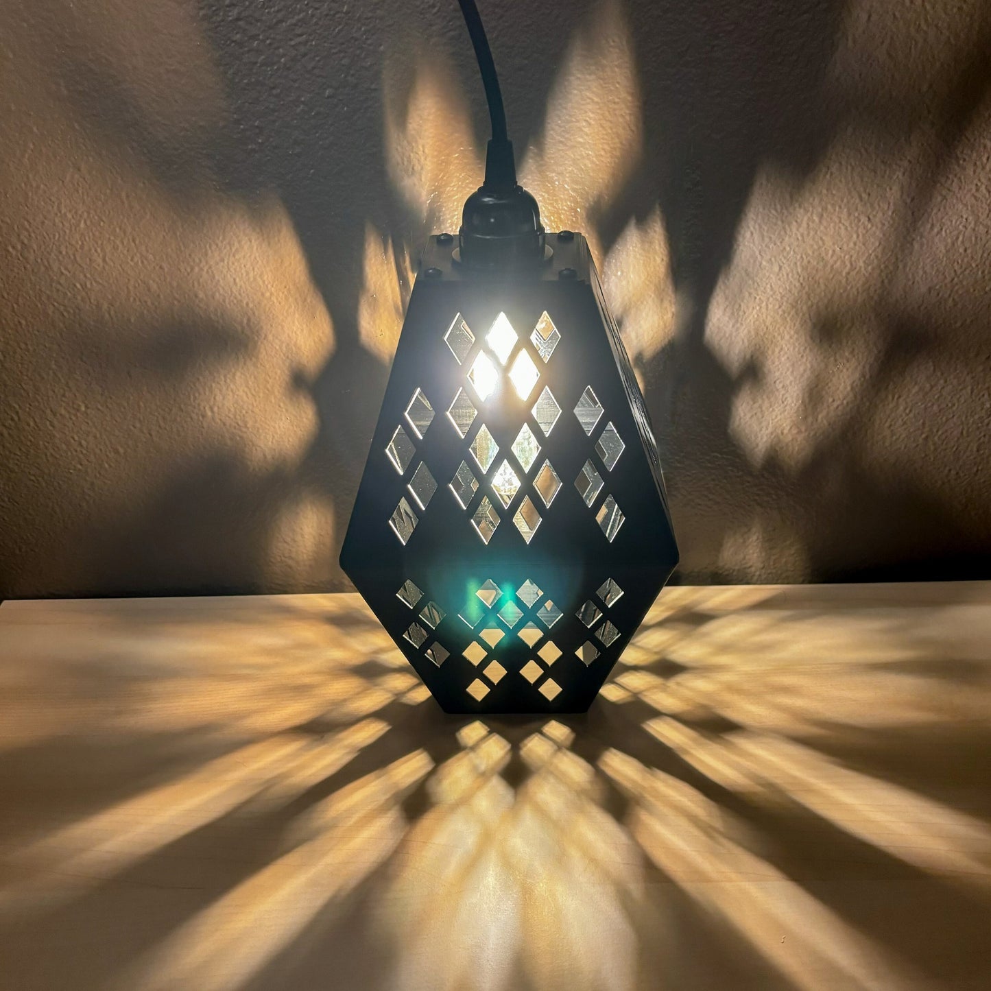 "Diamond" Hanging Lamp - 3D Printed