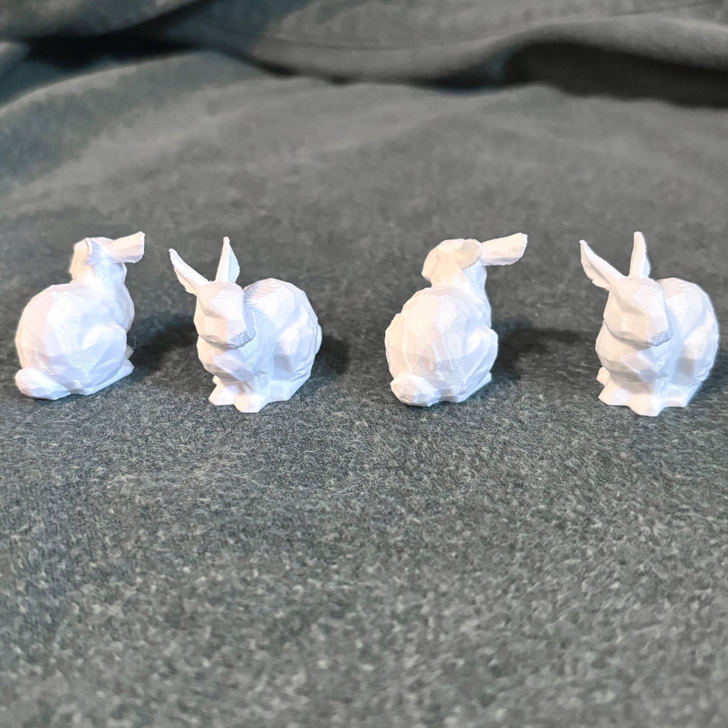 Geometric Bunny Valve Stem Caps (Set of 4)