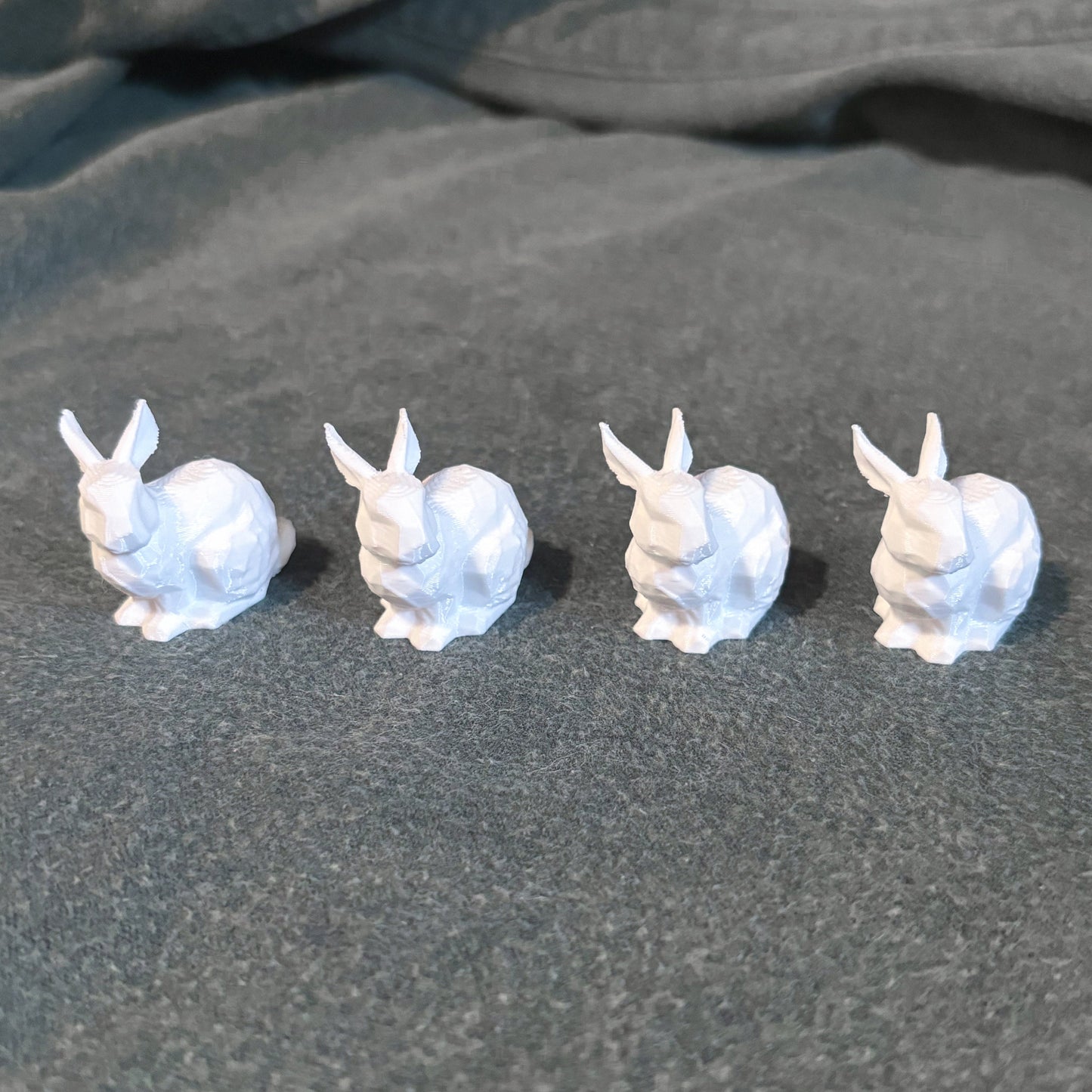 Geometric Bunny Valve Stem Caps (Set of 4)