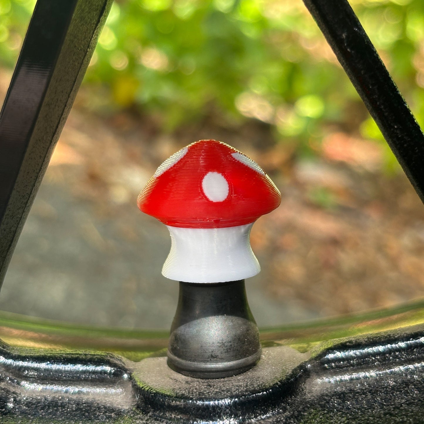 Mushroom Tire Valve Stem Caps (Set of 4)