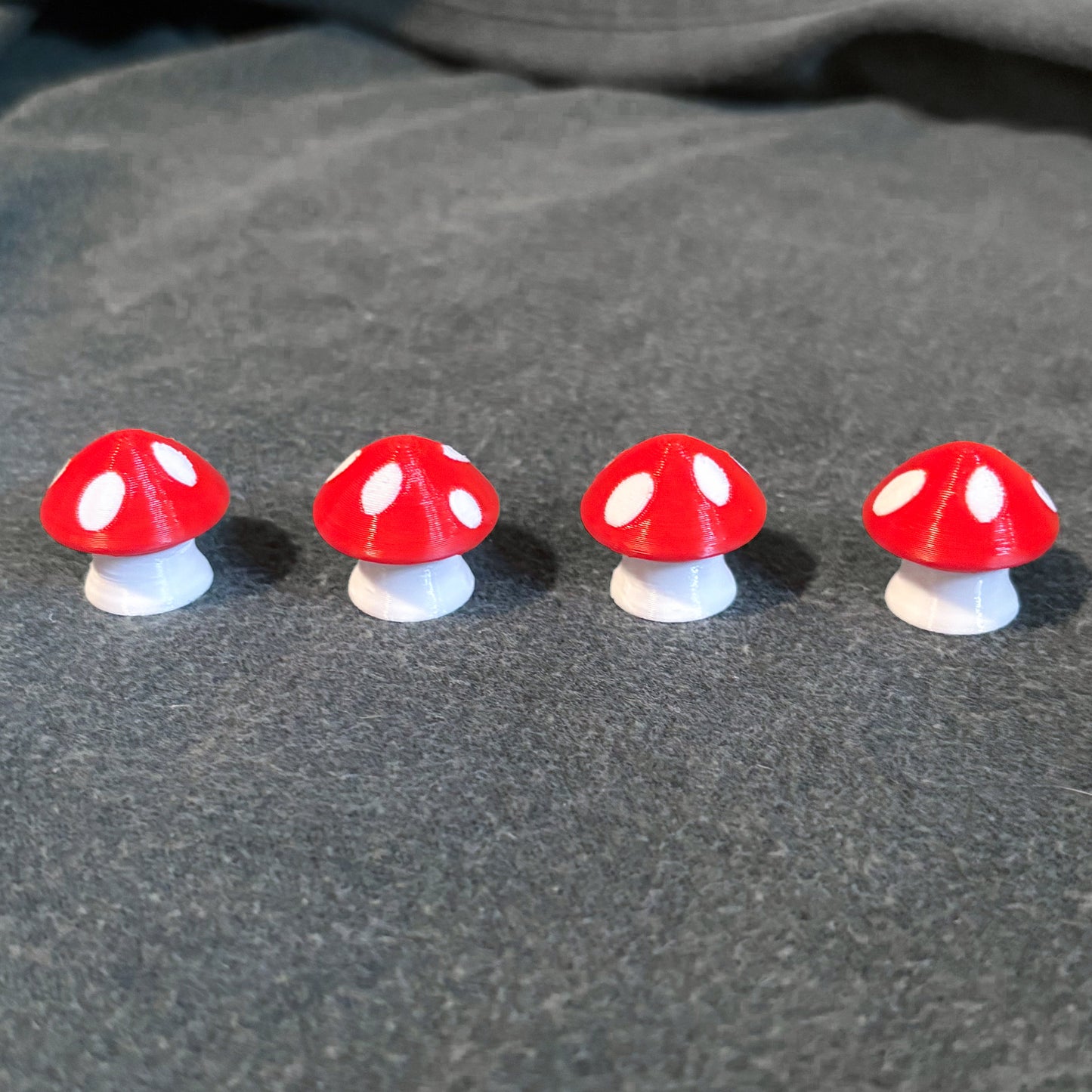 Mushroom Tire Valve Stem Caps (Set of 4)