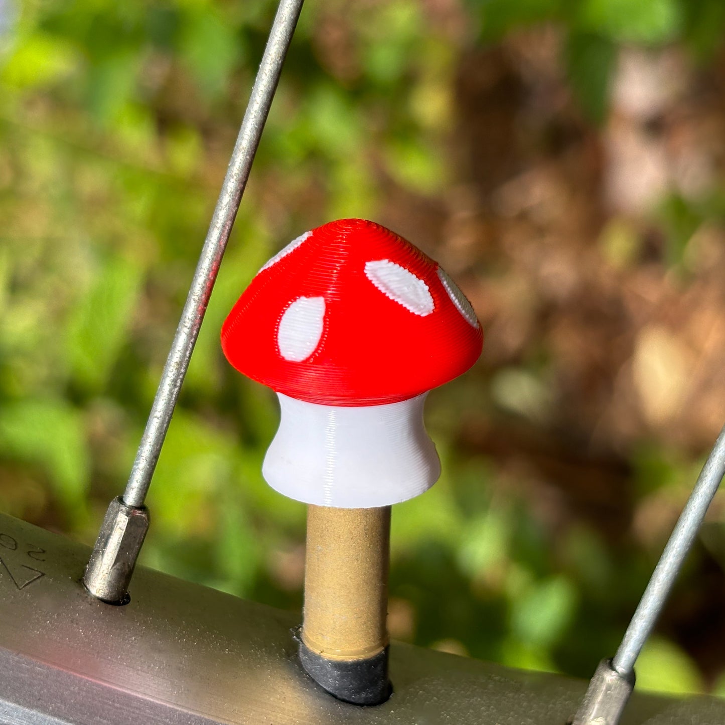 Mushroom Tire Valve Stem Caps (Set of 4)