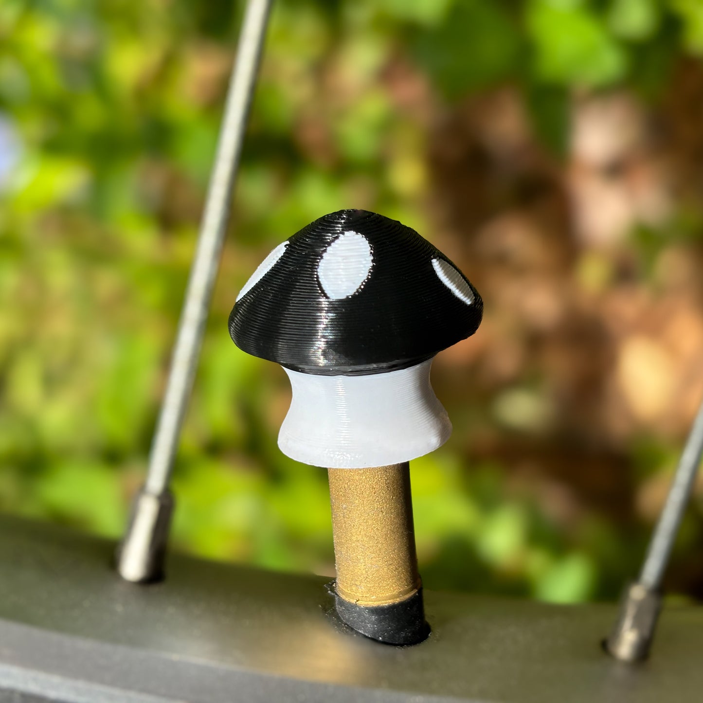 Mushroom Tire Valve Stem Caps (Set of 4)